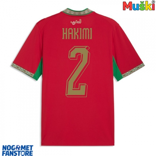 Maroko Achraf Hakimi #2 Domaci Dres SP 2026 Kratak Rukav